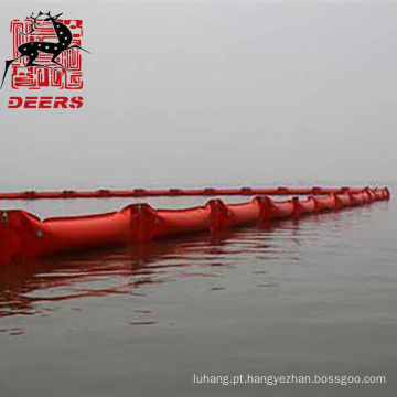 Barreira de contenção de derramamento de óleo de barreira de algas marinhas tipo flutuador de PVC para assuntos marinhos